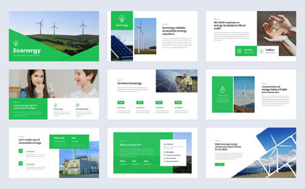 Econergy - Rennewable Energy Powerpoint Template, 幻灯片 2, 11567, 自然与环境 — PoweredTemplate.com