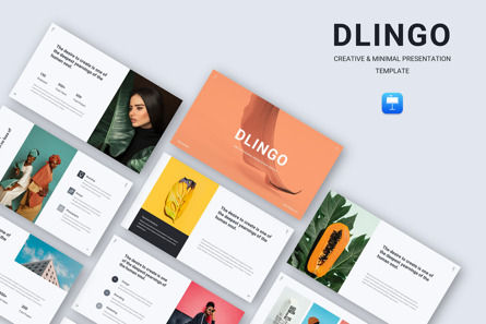 Dlingo - Creative Minimal Keynote Template, Apple基調講演テンプレート, 11568, ビジネス — PoweredTemplate.com