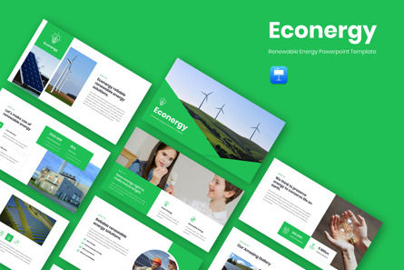 Econergy - Rennewable Energy Google Slide Template, Google 슬라이드 테마, 11569, 자연 및 환경 — PoweredTemplate.com