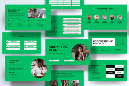 Marketing Plan Powerpoint Presentation, PowerPoint Template, 11575, Business — PoweredTemplate.com