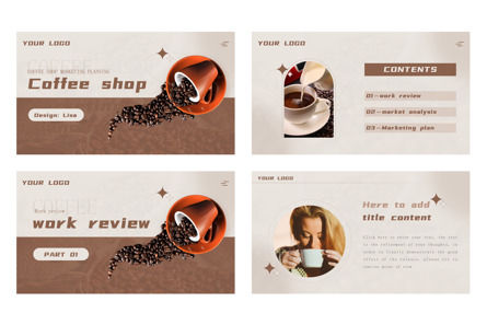 Coffee Shop Coffee Brand Marketing Planning PPT, 幻灯片 3, 11576, Food & Beverage — PoweredTemplate.com