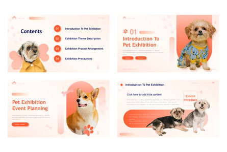 Love Adoption Pet Exhibition Event Planning PPT, 幻灯片 3, 11579, 动物和宠物 — PoweredTemplate.com