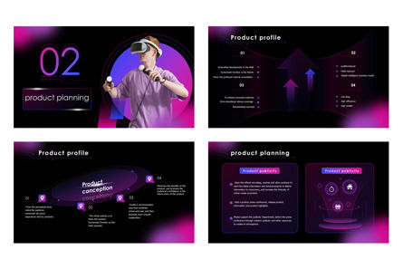 Purple Technology Product VR AI Artificial Intelligence PPT, Diapositive 4, 11580, Sciences / Technologie — PoweredTemplate.com
