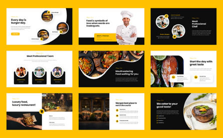 Mangan - Food T Restaurant Powerpoint Template, Diapositive 3, 11584, Food & Beverage — PoweredTemplate.com
