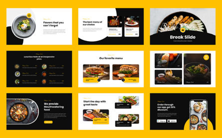 Mangan - Food T Restaurant Powerpoint Template, Diapositive 4, 11584, Food & Beverage — PoweredTemplate.com