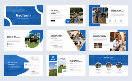 Geofarm - Farm Livestock Keynote Template, Slide 2, 11585, Business — PoweredTemplate.com