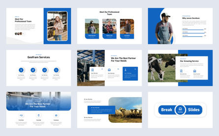 Geofarm - Farm Livestock Keynote Template, Diapositive 3, 11585, Business — PoweredTemplate.com