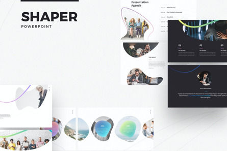 SHAPER Powerpoint Template, PowerPoint Template, 11588, Business Concepts — PoweredTemplate.com