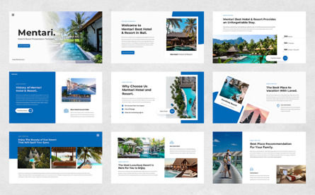 Mentari Hotel Resort Google Slide Template, Folie 2, 11589, Gesundheit und Erholung — PoweredTemplate.com