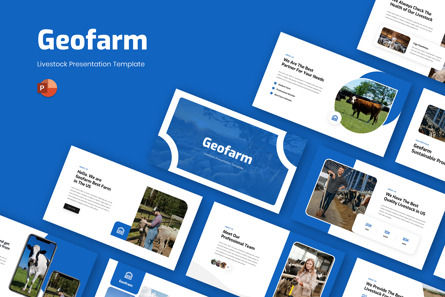 Geofarm - Farm Livestock Powerpoint Template, Modele PowerPoint, 11590, Business — PoweredTemplate.com