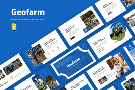 Geofarm - Farm Livestock Google Slide Template, Googleスライドのテーマ, 11595, ビジネス — PoweredTemplate.com