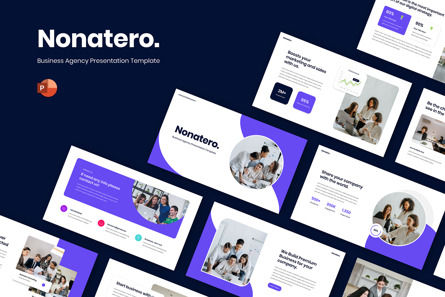 Nonatero - Business Agency PowerPoint Template, PowerPoint Template, 11599, Business — PoweredTemplate.com