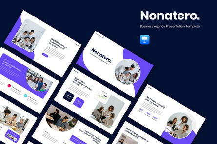 Nonatero - Business Agency Keynote Template, Keynote Template, 11603, Business — PoweredTemplate.com
