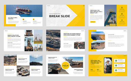 Minelab - Coal Mining Google Slide Template, Slide 4, 11604, Business — PoweredTemplate.com
