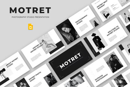 Motret - Photography Studio Google Slide Template, Google 슬라이드 테마, 11605, 비즈니스 — PoweredTemplate.com
