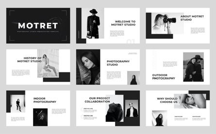 Motret - Photography Studio Google Slide Template, Folie 2, 11605, Business — PoweredTemplate.com