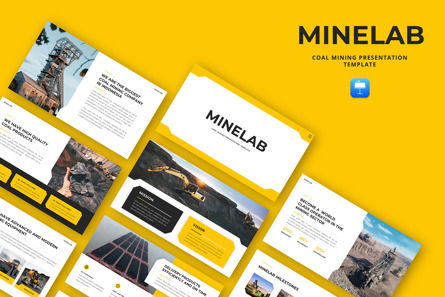 Minelab - Coal Mining Keynote Template, Keynote Template, 11610, Business — PoweredTemplate.com