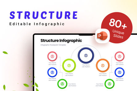 Structure Infographic - PowerPoint Template, Templat PowerPoint, 11620, Bisnis — PoweredTemplate.com