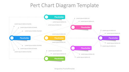 Pert Chart Diagram Template, Dia 2, 11625, Businessmodellen — PoweredTemplate.com
