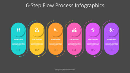 6-Step Flow Process Infographics, Slide 3, 11626, Animated — PoweredTemplate.com