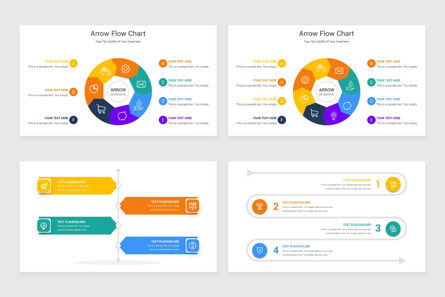 Arrow Flow Chart PowerPoint Template, Diapositive 5, 11629, Business — PoweredTemplate.com