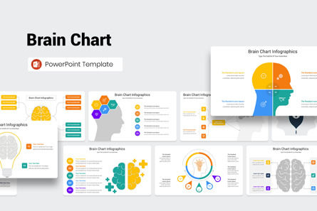 Brain Chart PowerPoint Template, PowerPoint模板, 11631, 商业 — PoweredTemplate.com