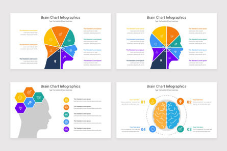 Brain Chart PowerPoint Template, 슬라이드 3, 11631, 비즈니스 — PoweredTemplate.com