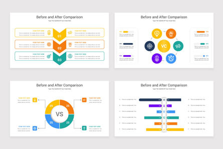 Before and After Comparison PowerPoint Template, スライド 2, 11633, ビジネス — PoweredTemplate.com