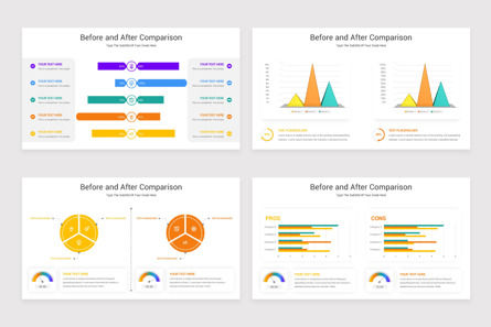 Before and After Comparison PowerPoint Template, Deslizar 3, 11633, Negócios — PoweredTemplate.com
