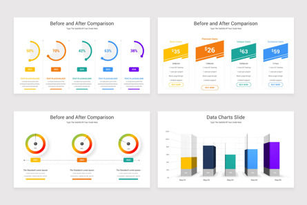 Before and After Comparison PowerPoint Template, Deslizar 5, 11633, Negócios — PoweredTemplate.com