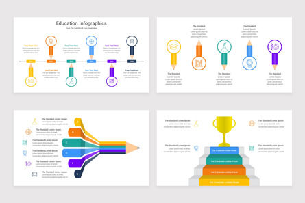 Book Infographic PowerPoint Template, Deslizar 5, 11636, Education & Training — PoweredTemplate.com