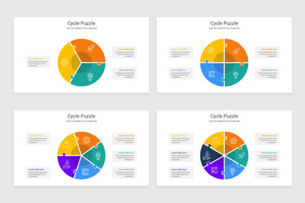 Cycle Puzzle PowerPoint Template, Diapositive 5, 11637, Infographies — PoweredTemplate.com
