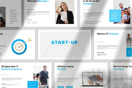 Start-Up Presentation, PowerPoint Template, 11640, Business — PoweredTemplate.com