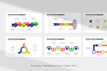 Arrow Process - Infographic PowerPoint Template, Slide 2, 11641, Lavoro — PoweredTemplate.com