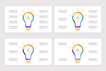 Bulb Idea Concept Infographic PowerPoint Template, Slide 4, 11643, Infographics — PoweredTemplate.com