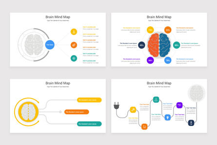 Brain Mind Map Diagram PowerPoint Template, Slide 2, 11644, Infografiche — PoweredTemplate.com