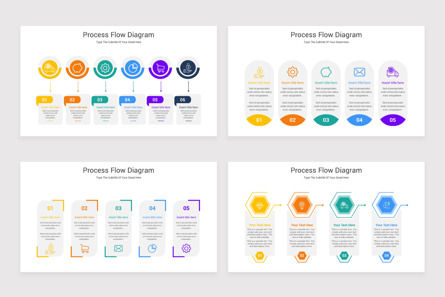 Process Flow Diagram PowerPoint Template, Diapositive 4, 11645, Organigrammes — PoweredTemplate.com
