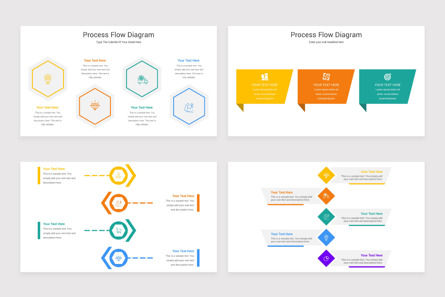 Process Flow Diagram PowerPoint Template, Slide 5, 11645, Flow Charts — PoweredTemplate.com