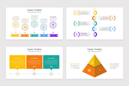 Career Timeline PowerPoint Template, Diapositiva 4, 11647, Negocios — PoweredTemplate.com