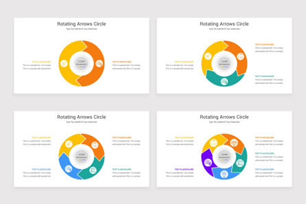 Rotating Arrows Circle PowerPoint Template, Diapositive 3, 11648, Infographies — PoweredTemplate.com