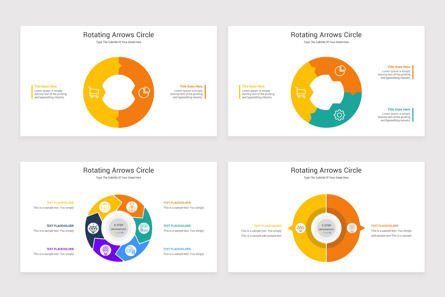 Rotating Arrows Circle PowerPoint Template, Diapositive 4, 11648, Infographies — PoweredTemplate.com