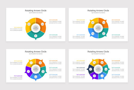 Rotating Arrows Circle PowerPoint Template, Diapositive 5, 11648, Infographies — PoweredTemplate.com
