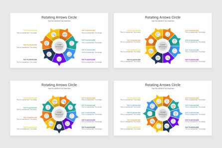 Rotating Arrows Circle PowerPoint Template, Diapositive 6, 11648, Infographies — PoweredTemplate.com