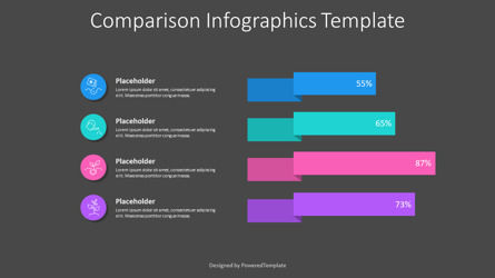 Comparison Infographics Template, Deslizar 3, 11650, Conceitos de Negócios — PoweredTemplate.com
