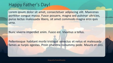 Happy Father's Day Free Presentation Template, Deslizar 3, 11653, Feriados/Ocasiões Especiais — PoweredTemplate.com