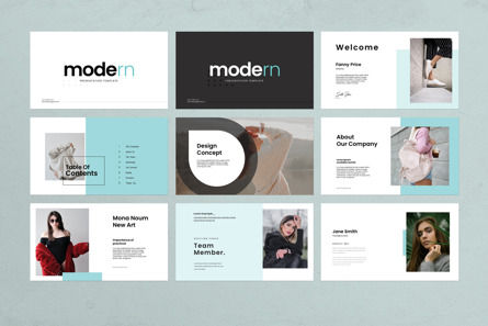 Modern Presentation Template Template, Diapositive 5, 11659, Business — PoweredTemplate.com