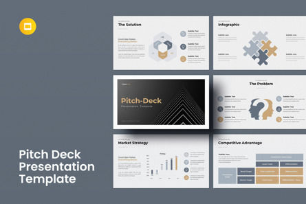 Pitch Deck Google Slides Presentation Template, Googleスライドのテーマ, 11660, ビジネス — PoweredTemplate.com