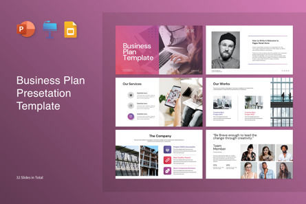 Business Plan Presentation Template, PowerPoint-sjabloon, 11661, Bedrijf — PoweredTemplate.com