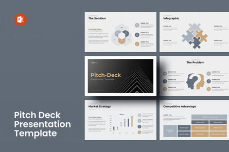 Pitch Deck PowerPoint Presentation Template, 11662, Business — PoweredTemplate.com