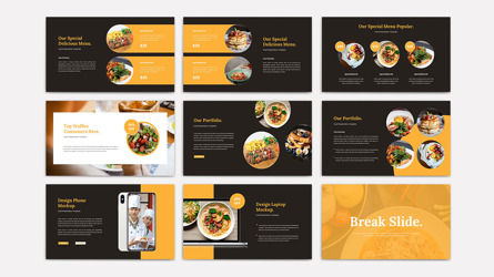 Waffles - Food PowerPoint Presentation Template, 슬라이드 3, 11664, Food & Beverage — PoweredTemplate.com